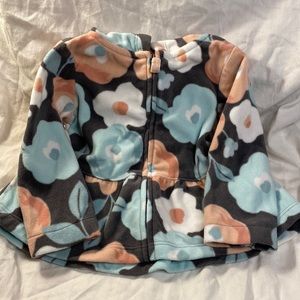 Carters Baby Girl’s Pastel Floral Fleece Hoodie Jacket